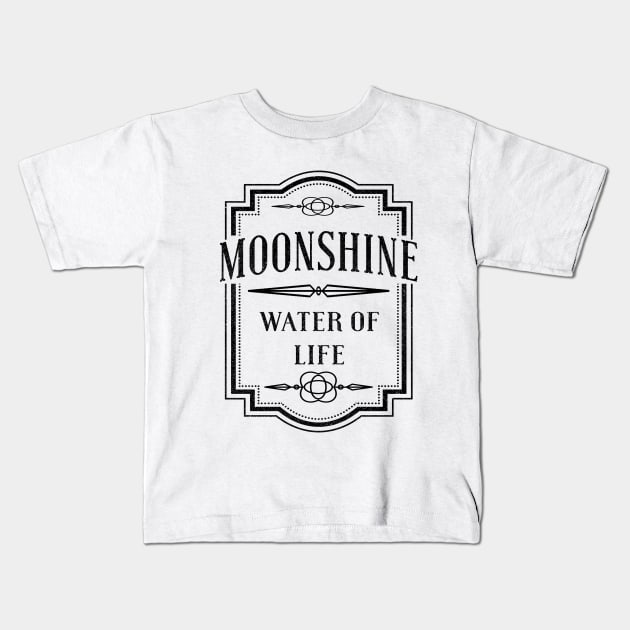 Moonshine Water Of Life Kids T-Shirt by shopbudgets